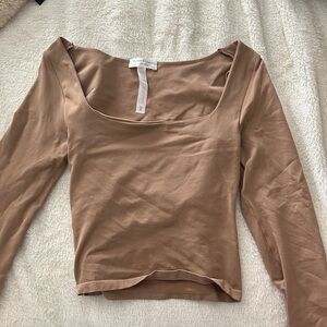 Altar'd State Tan Long Sleeve Top